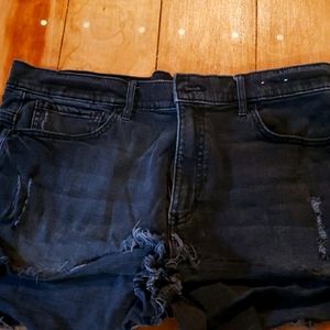 Express high rise jean shorts